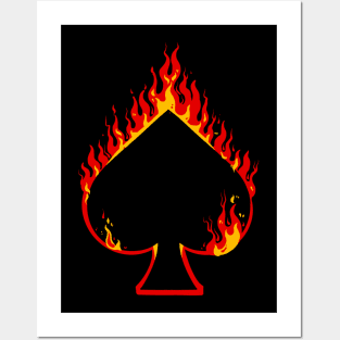 Spade on fire Posters and Art